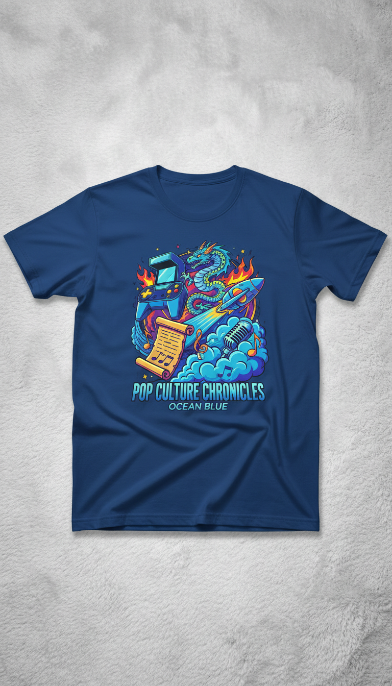 Ocean Blue Graphic T-Shirt