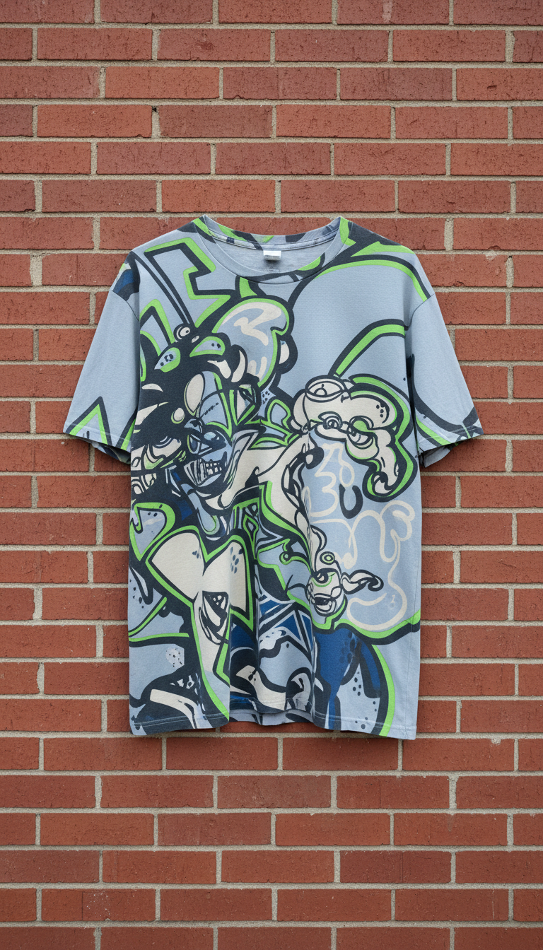 Graphic Print Crewneck T-Shirt