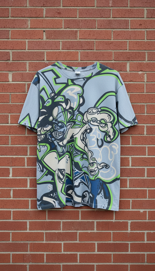 Graphic Print Crewneck T-Shirt