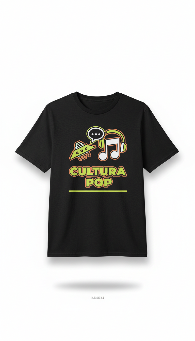 Black Tee with Pop Culture Quote